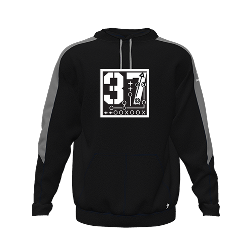 [CUS-DFW-HOOD-FLC-LSL-BLK-YXS-LOGO2] Hoodie (Youth XS, Black, Logo 2)