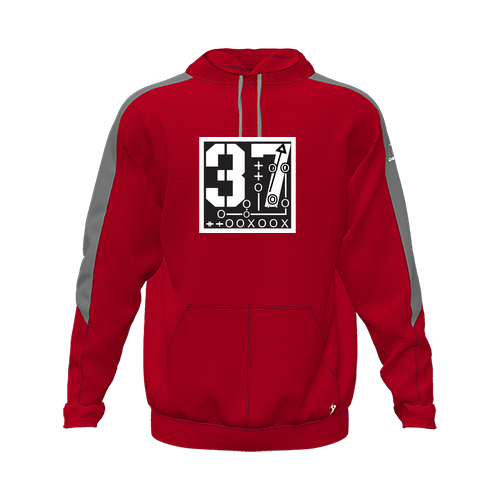[CUS-DFW-HOOD-FLC-LSL-RED-YXS-LOGO2] Hoodie (Youth XS, Red, Logo 2)