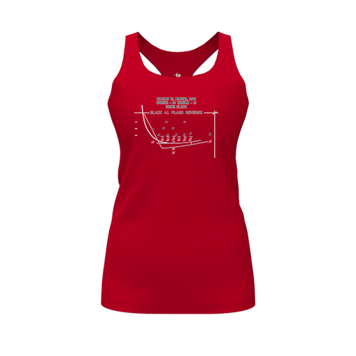 [FT0TRBRD-FYS-LOGO1] Decker Racerback Tank Top (Female Youth S, Red, Logo 1)