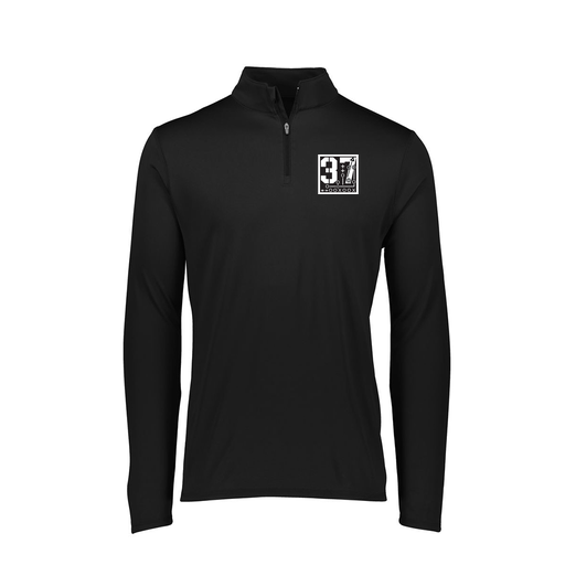 [FTLQFLBK-FAXS-LOGO2] Decker Women's Flex-Lite 1/4 Zip Shirt (Female Adult XS, Black, Logo 2)