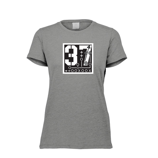 [FTSCUBGY-FAXS-LOGO2] Decker Women's Tri-Blend T-Shirt - Short Sleeve (Female Adult XS, Gray, Logo 2)