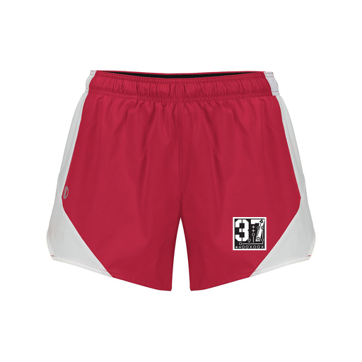 [229489.H01.S-LOGO2] Girls Olympus Shorts (Female Youth S, Red, Logo 2)