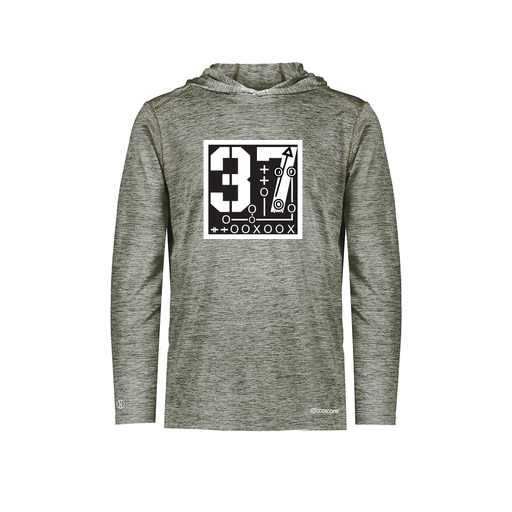 [FOLHCGGY-AS-LOGO2] Decker Men's Charge Hoodie (Adult S, Gray, Logo 2)