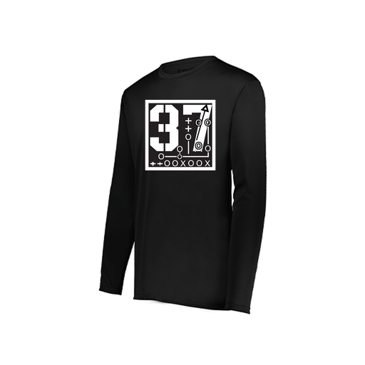 [222822.080.XS-LOGO2] Men's LS Smooth Sport Shirt (Adult XS, Black, Logo 2)