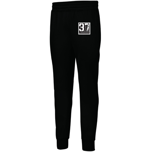 [5566.080.XS-LOGO2] Men's PERFORMANCE FLEECE JOGGER (Adult XS, Black, Logo 2)