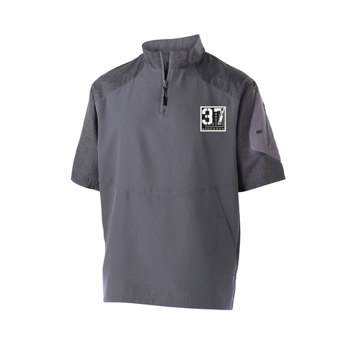 [229545.H60.XS-LOGO2] Men's Raider SS Pullover (Adult XS, Gray, Logo 2)