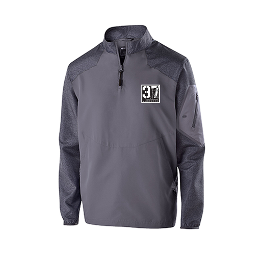 [229155.H60.XS-LOGO2] Men's Raider LS Pullover (Adult XS, Gray, Logo 2)